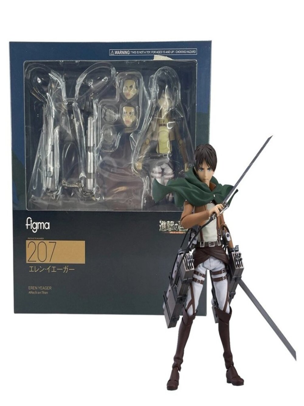 Attack on Titan Eren Yeager Shingeki no Kyojin #207 Figure w/Accessory 5" Toys